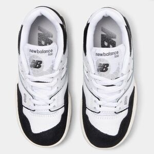 New Balance Kids' Black and White Sneakers
